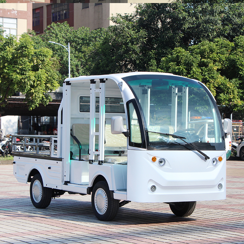 雙排5座電動載貨車廠內(nèi)運轉(zhuǎn)電動車搬運車倉庫周轉(zhuǎn)車平板拉貨車