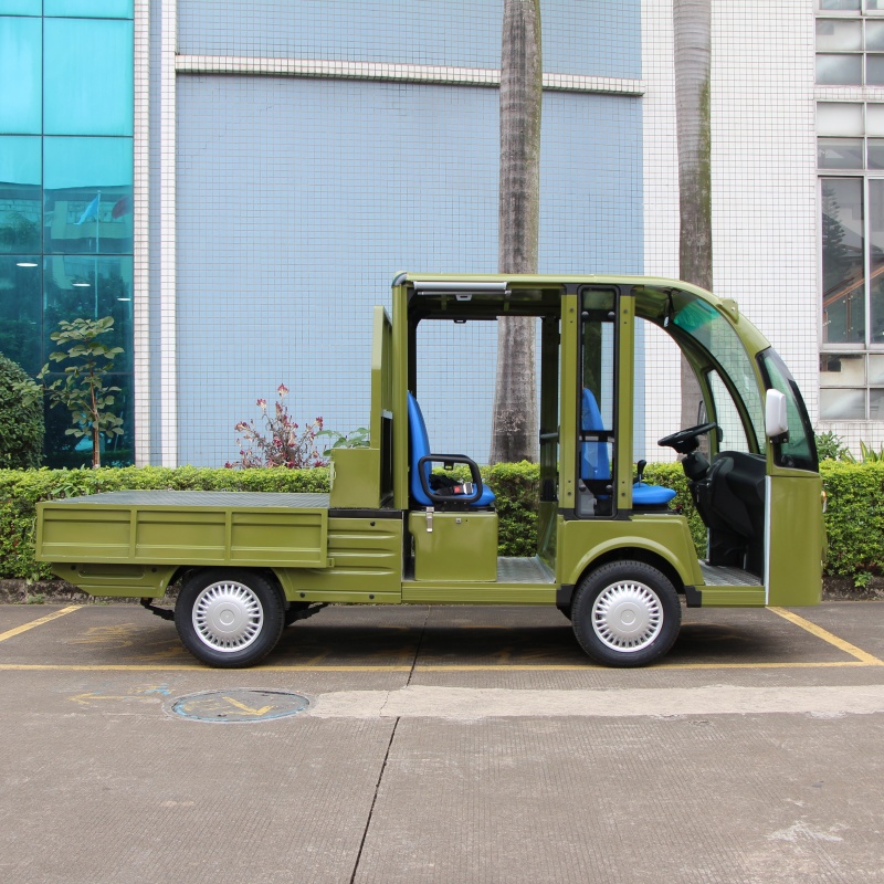 雙排5座電動載貨車廠內(nèi)運轉(zhuǎn)電動車搬運車倉庫周轉(zhuǎn)車平板拉貨車