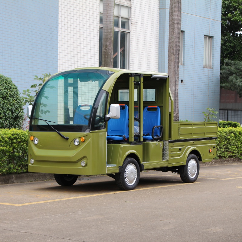 雙排5座電動載貨車廠內(nèi)運轉(zhuǎn)電動車搬運車倉庫周轉(zhuǎn)車平板拉貨車