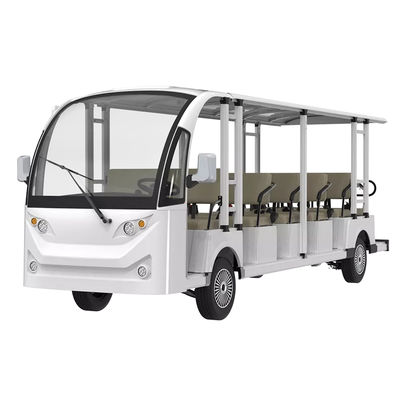 朗晴電動17座觀光車校園景區(qū)民宿度假村觀光擺渡電動接駁車電瓶車